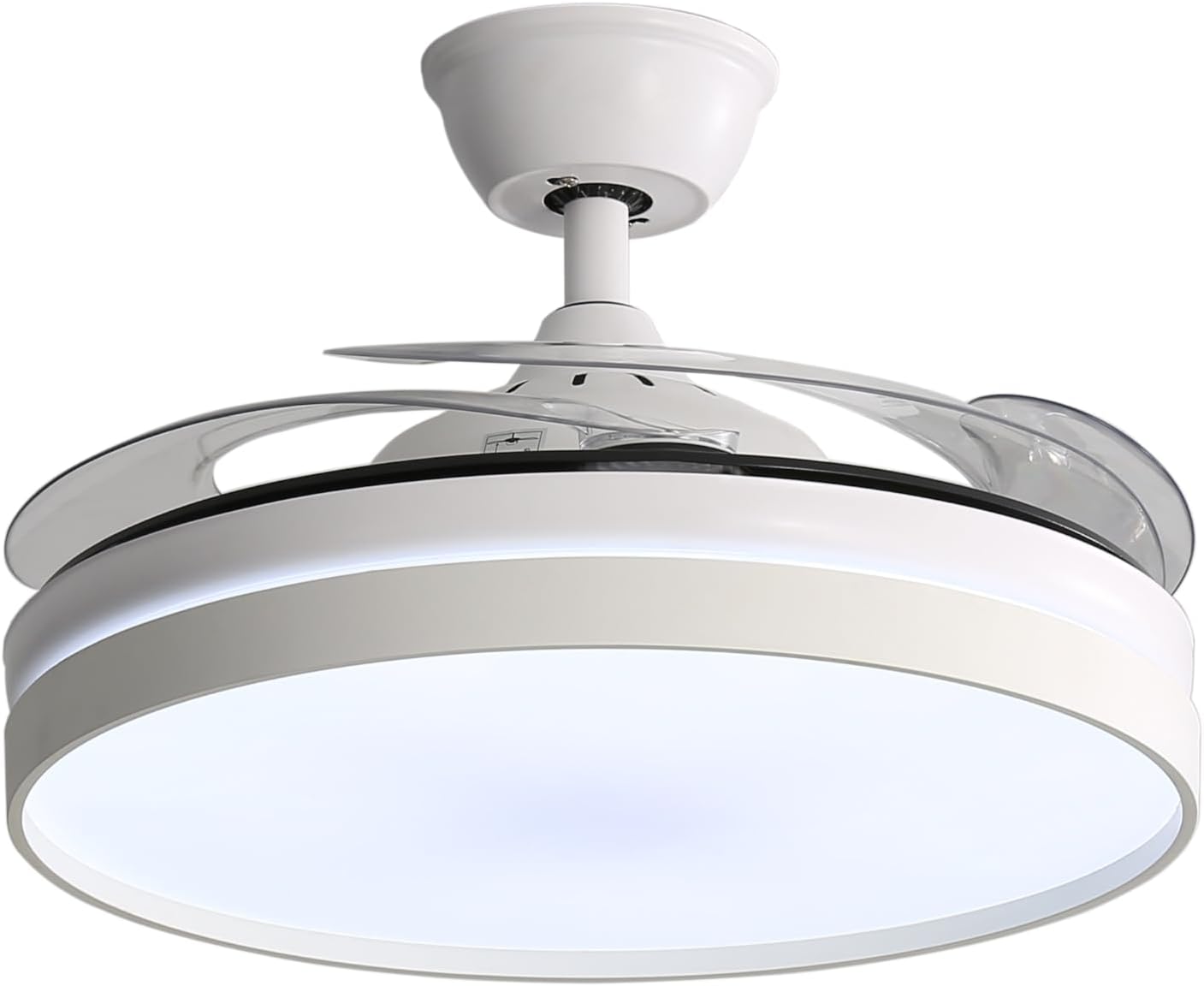 Ventilador de Techo SOLMIRA 106 cm con Luz LED, Aspas Retráctiles y Mando – Silencioso y Elegante para Hogar