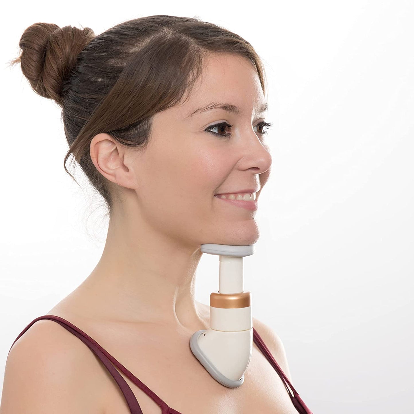 Dispositivo Reductor de Papada Premium – Tonifica Cuello y Rostro en Solo 2 Minutos al Día
