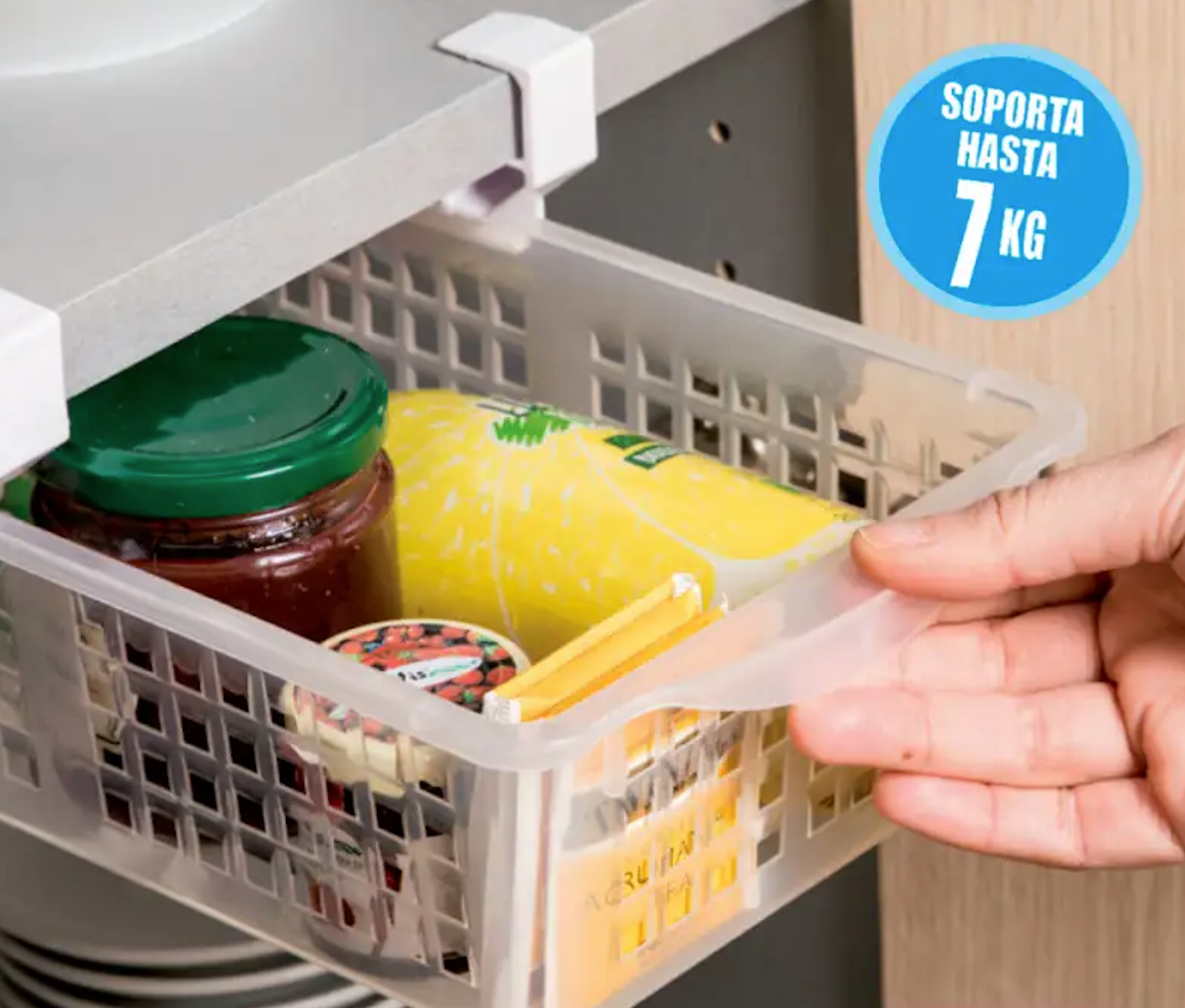 Cajón Multiusos Extensible – Canasta Retráctil sin Herramientas (37‑60 cm)