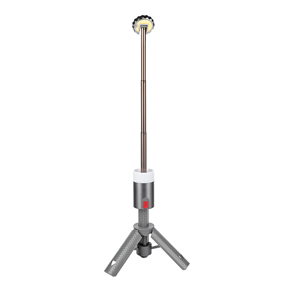 Linterna Camping Telescópica y Recargable con Mando – Luz LED COB + RGB para Exteriores, Emergencias y Senderismo