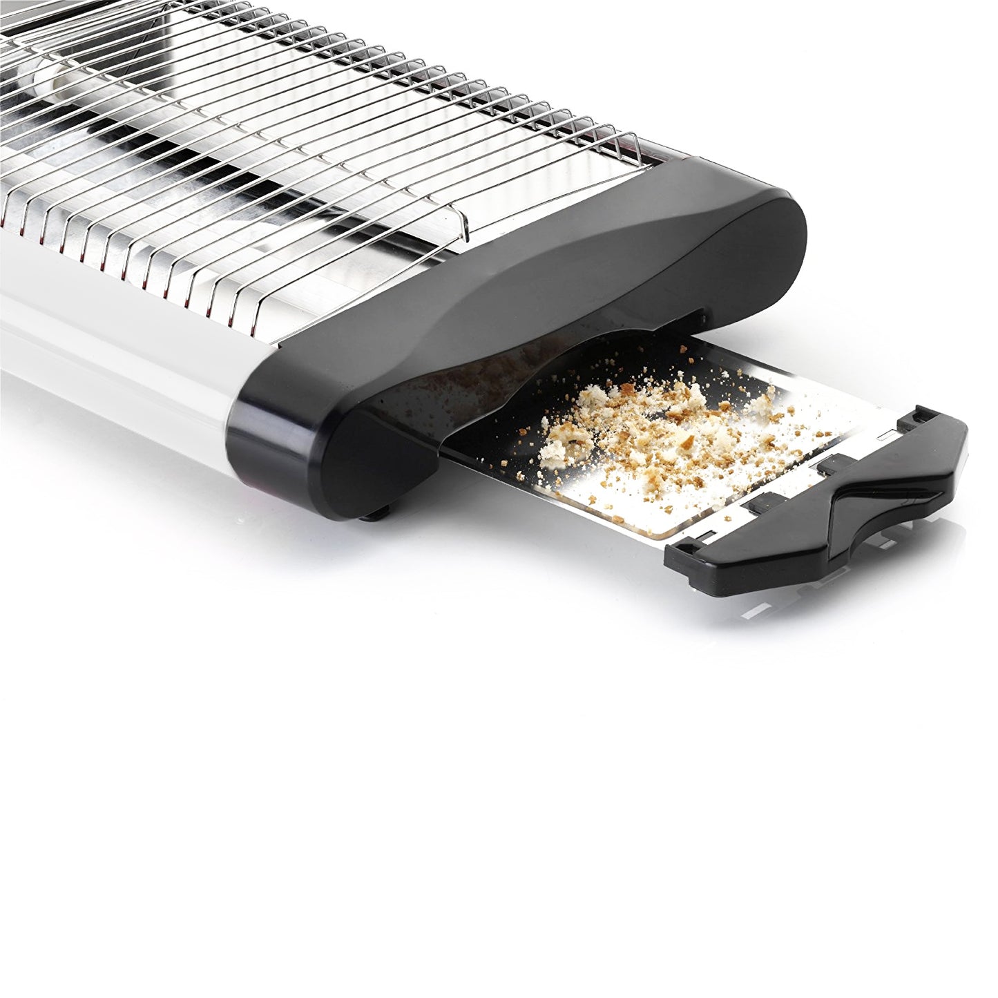 Mini Tostador Plano 300W, 2 Tubos de Cuarzo, Acero Inoxidable