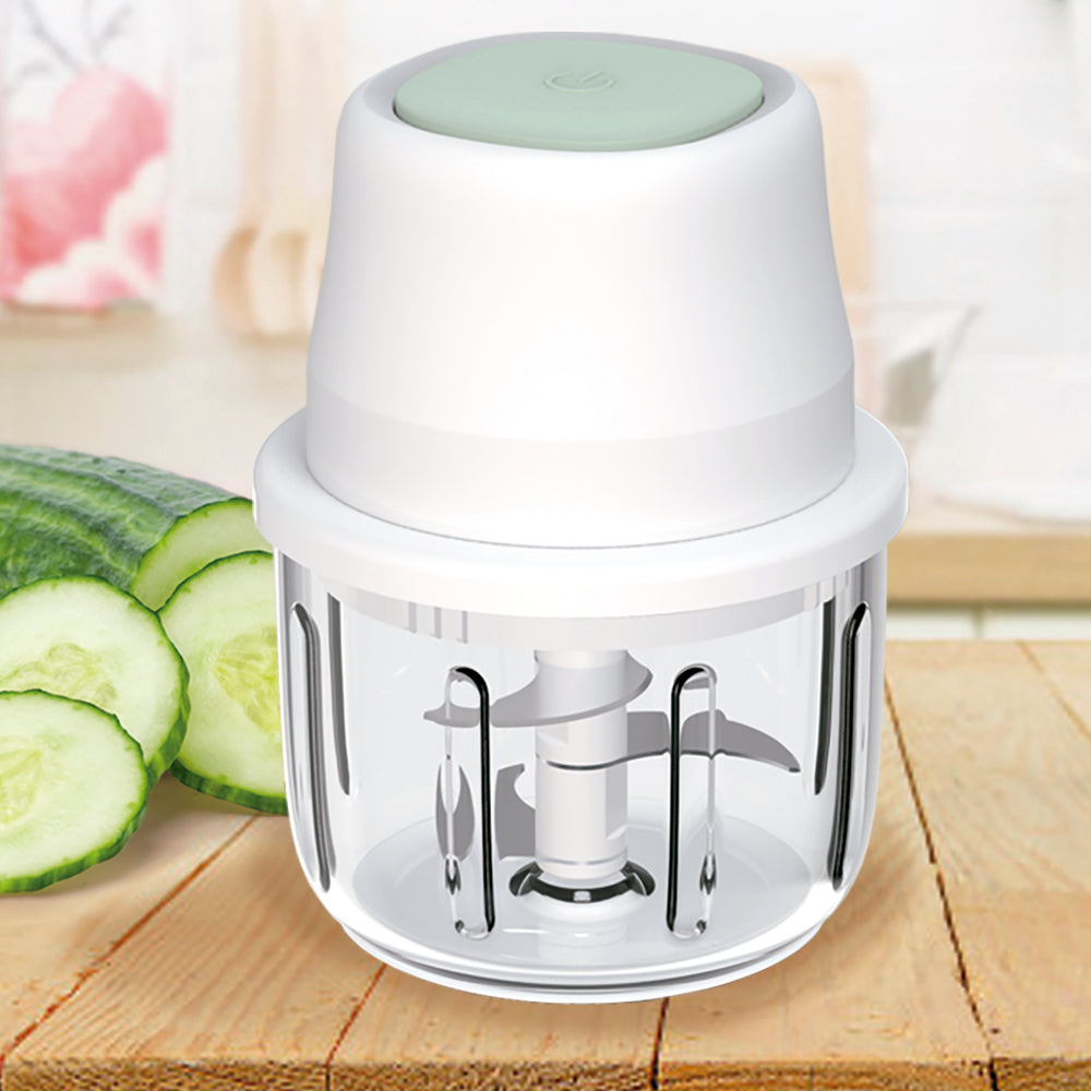 Picadora Recargable USB BN3528 – 300 ml, Batería 1300 mAh, Cristal