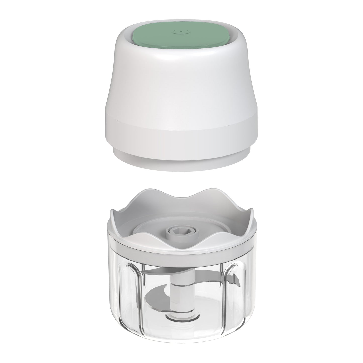 Picadora Recargable USB BN3528 – 300 ml, Batería 1300 mAh, Cristal