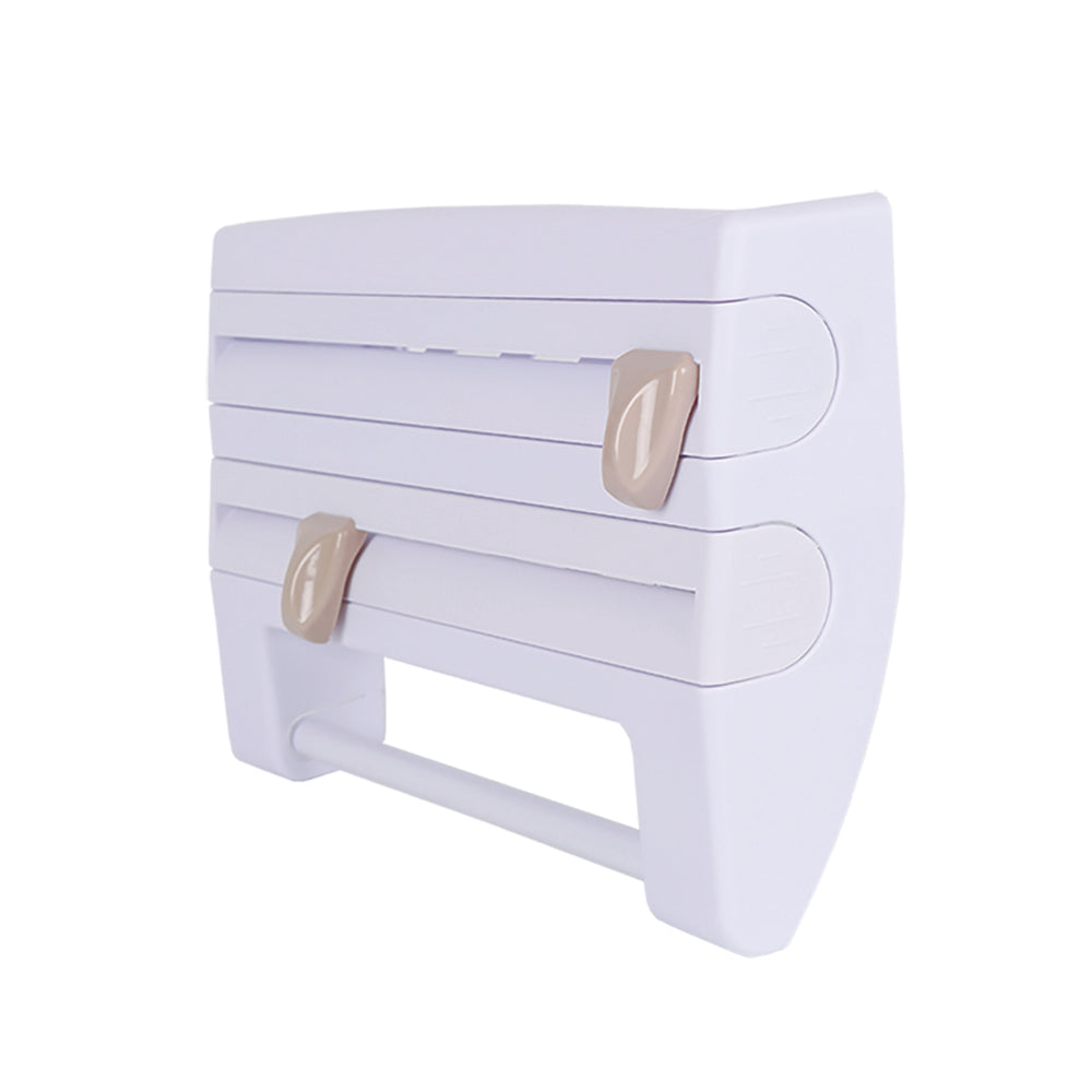 Portarrollos de cocina Organizador Multifuncional con 3 Dispensadores