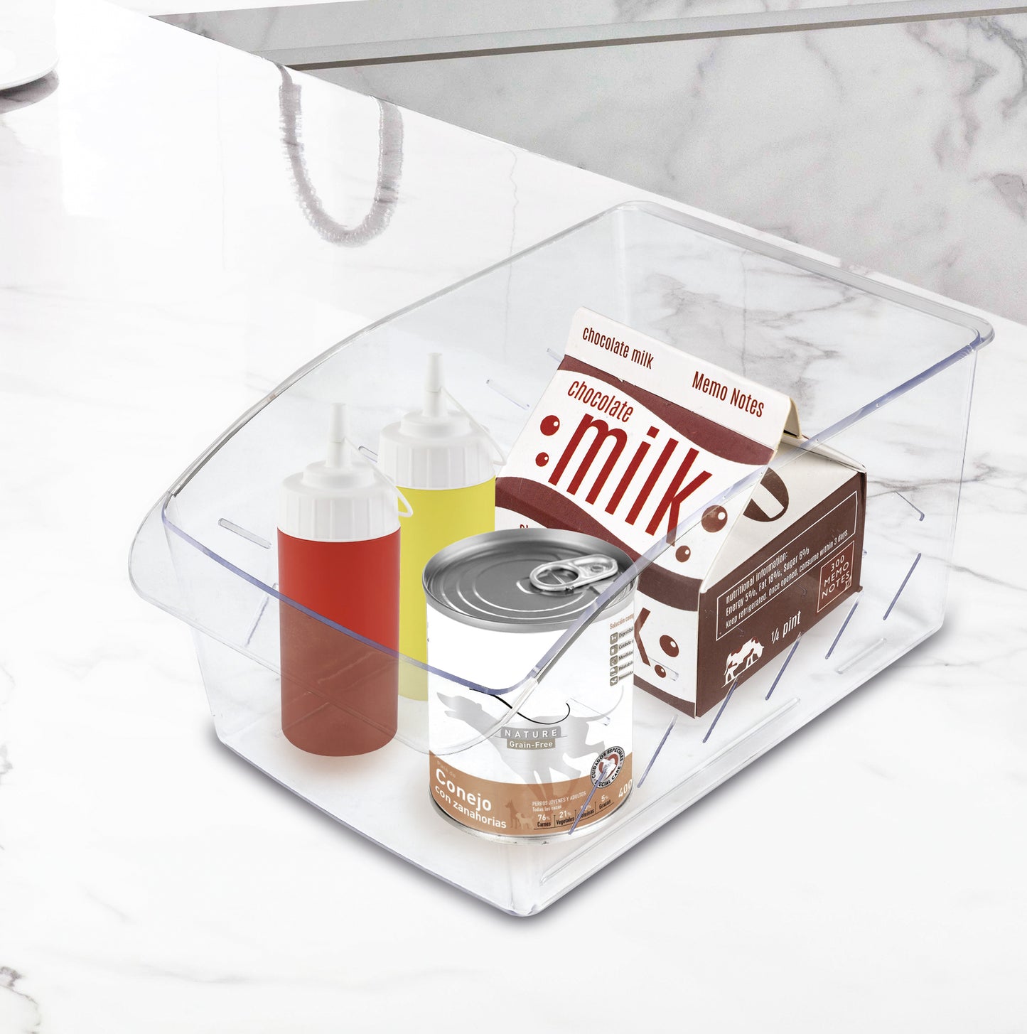 Organizador de frigorífico Rectangular alargado