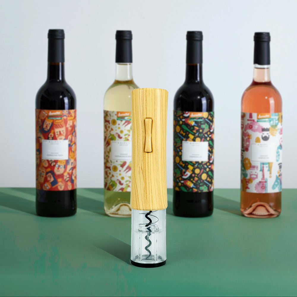 Sacacorchos eléctrico con luz LED y cortacápsulas Elegante y práctico