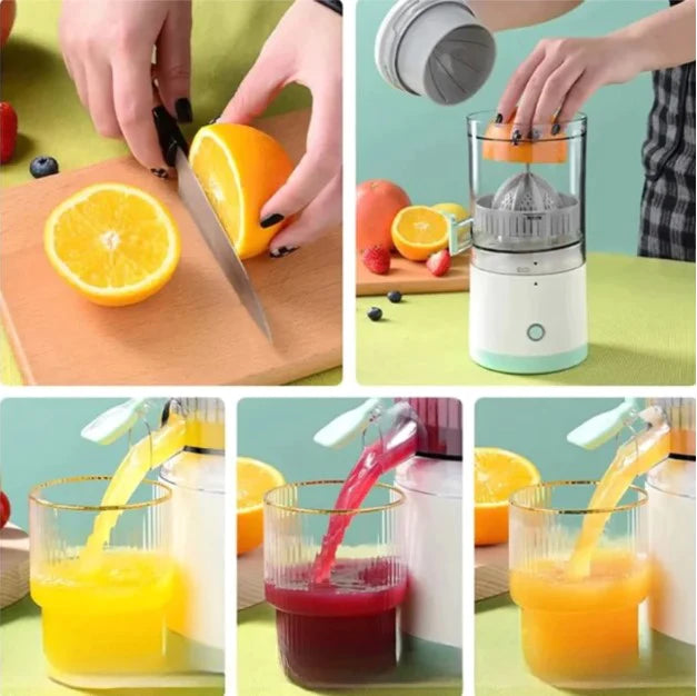 Exprimidor automático de Frutas, Zumos Rápidos y sin esfuerzo