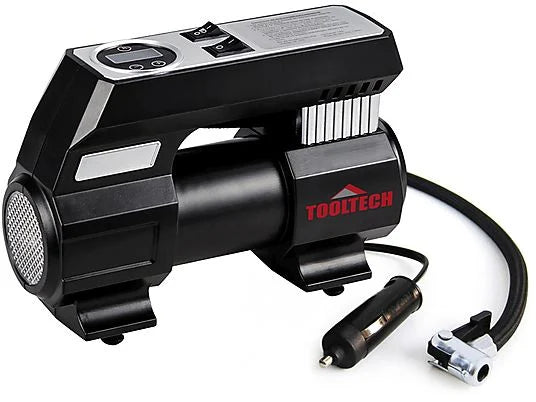 Compresor de aire inflador digital con presión programable 120 W+
Linterna 4 en 1 con toma de 12 V