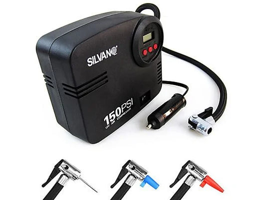 Compresor de aire inflador digital con toma de 12V - SILVANO