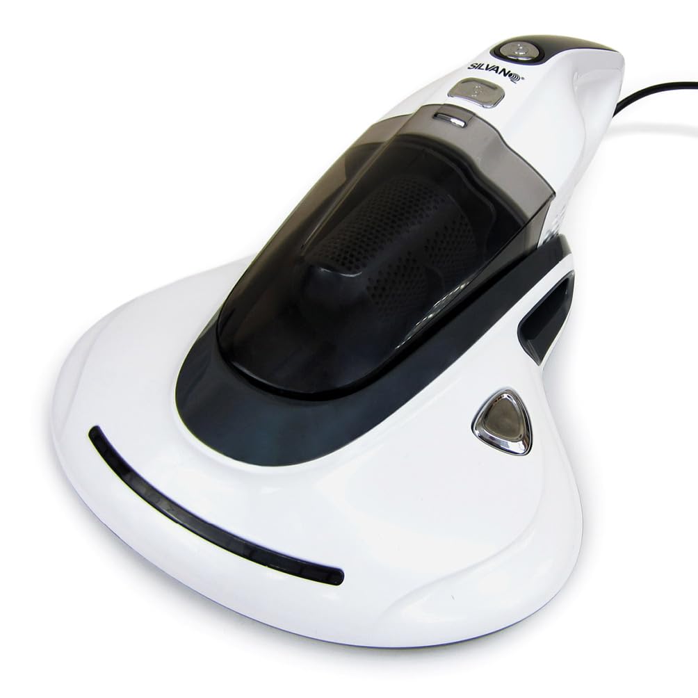 SILVANO Aspirador 3 en 1 con Luz UV y Filtro HEPA – Mano, Escoba y Cama | 400W, Cableado, Elimina Ácaros y Bacterias