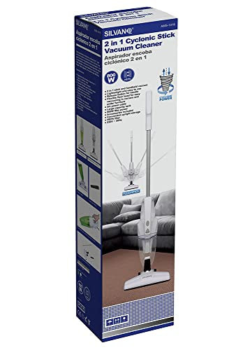 Aspirador Escoba 2 en 1 con Cable | 800W, Giro 360°, Filtro HEPA, Depósito 750ml, Ideal para Suelos y Rincones Difíciles