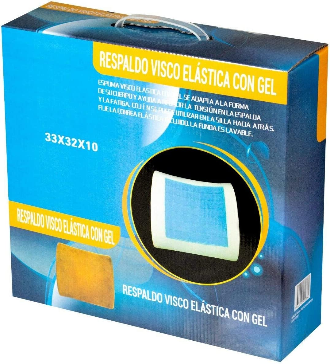 Respaldo Viscoelástico con Gel – Comodidad y Soporte Inteligente
