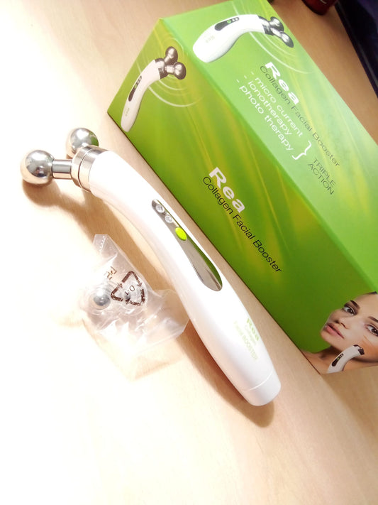 READ Collagen Facial Booster, potenciador facial de colágeno, mejorar la permeabilidad de la piel, tecnología iónica de microcorriente para tonificar y realzar la piel. permeabilidad