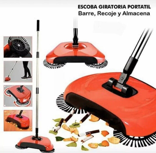Escoba Giratoria Portátil Turbo Smart – La Original y Más Práctica para tu Hogar