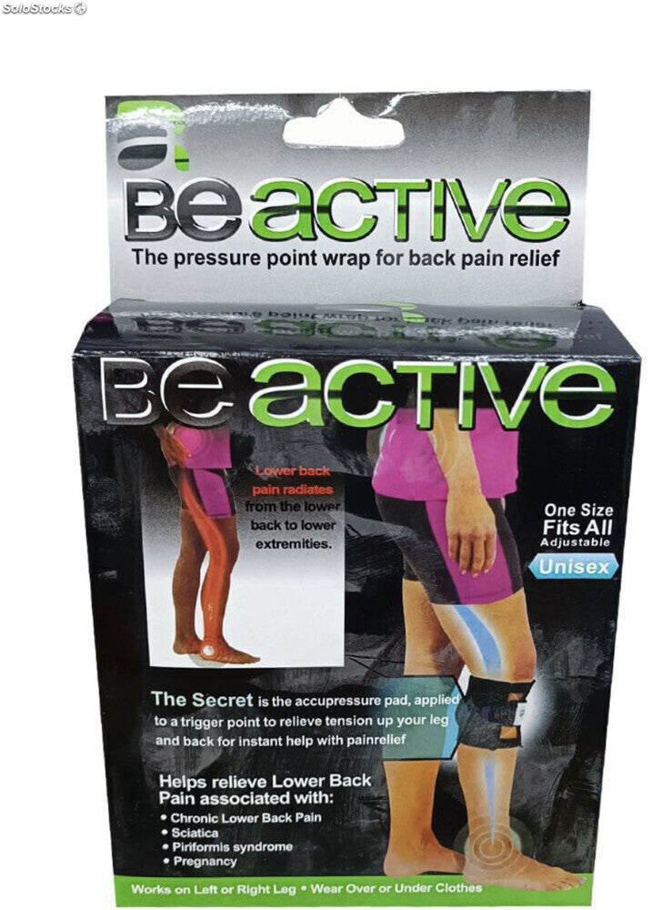 Rodillera Be Active – Alivio del Dolor Mediante Acupresión, Diseño Discreto y Versátil para Ambas Piernas