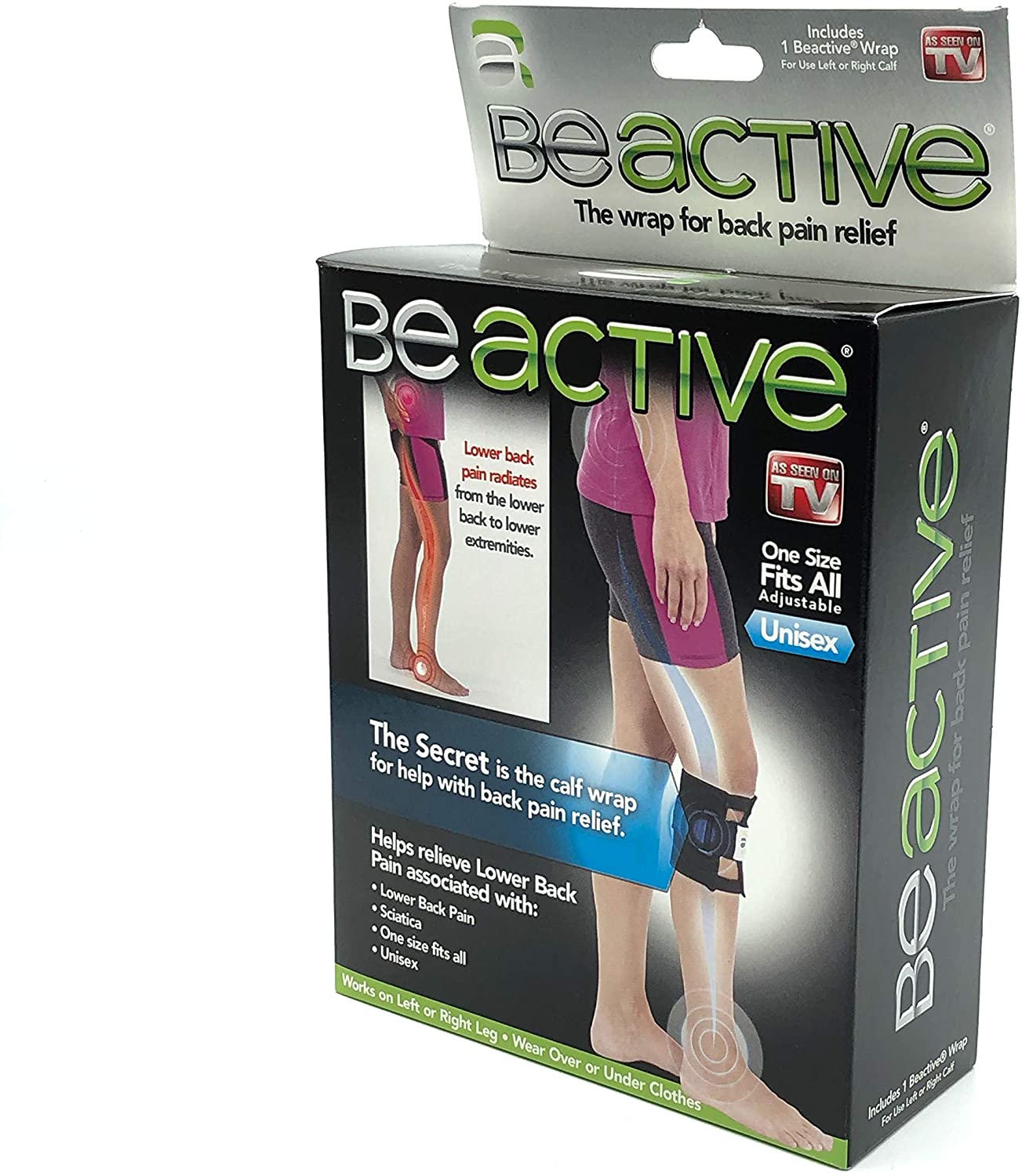 Rodillera Be Active – Alivio del Dolor Mediante Acupresión, Diseño Discreto y Versátil para Ambas Piernas